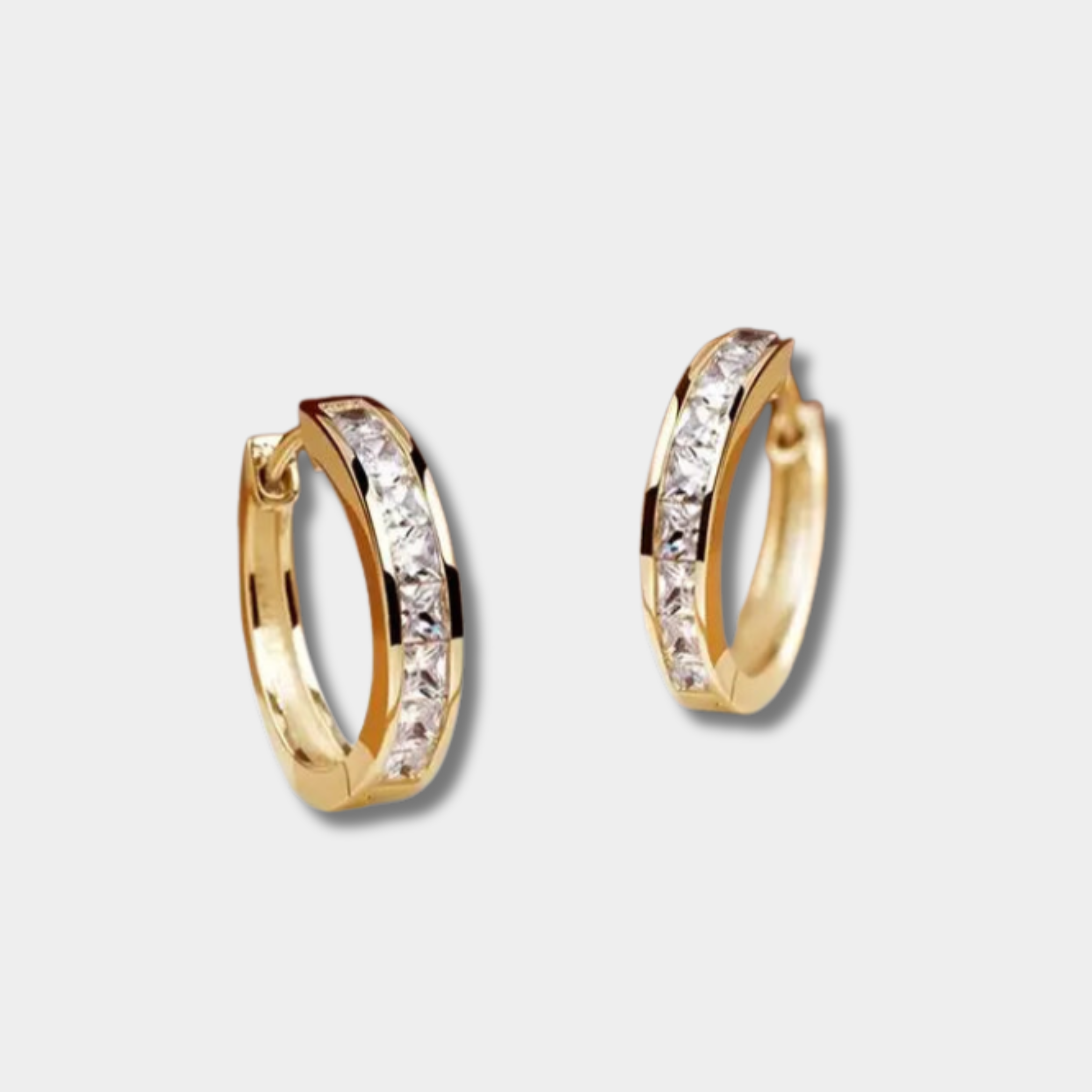 Πavlína - Κρεμαστά σκουλαρίκια σε χρυσό και κρύσταλλο